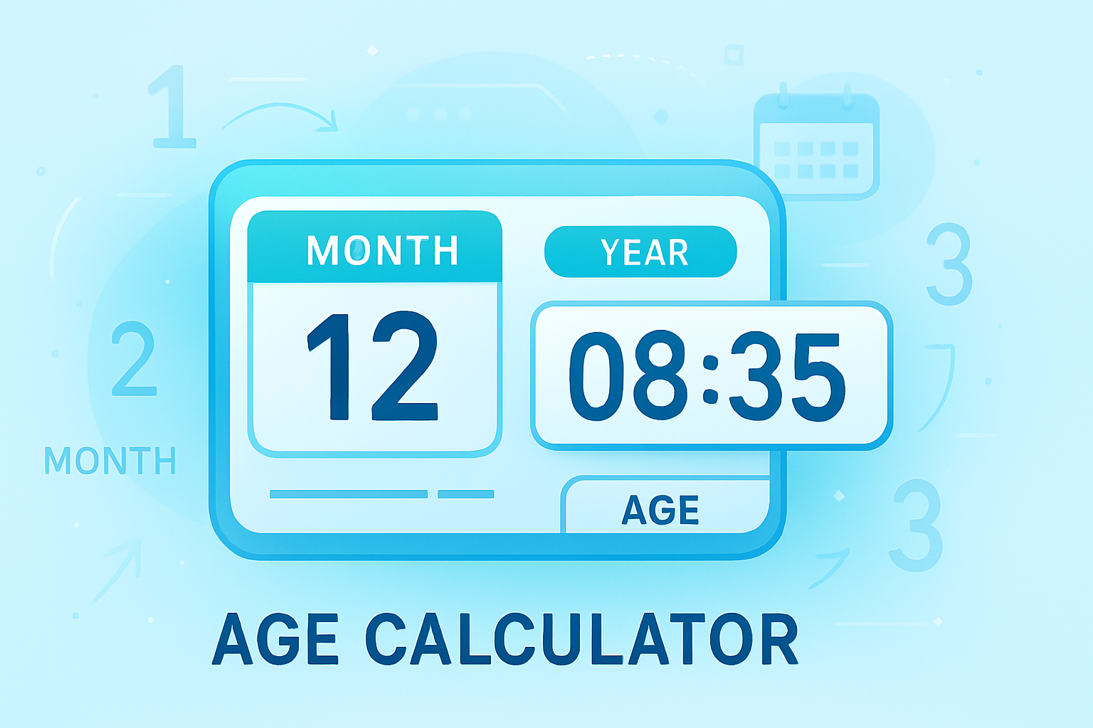 Age Calculator - Calculate Your Exact Age in Years, Months & Days
